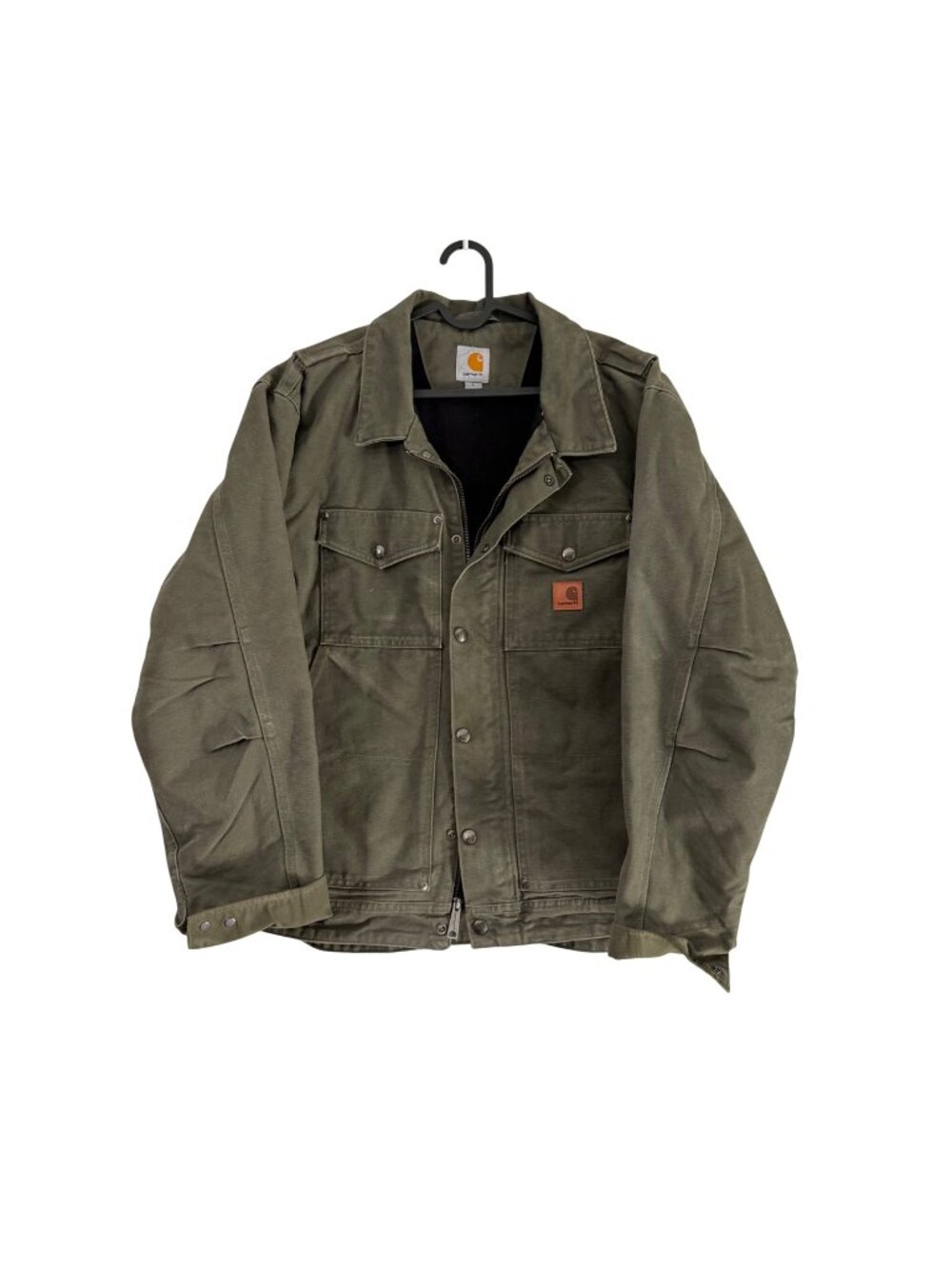Carhartt Canvas Fleece Lined Berwick Jacket Moss Green 101230-301 Mens Large